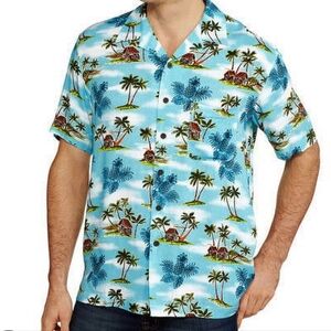George Men's Blue Tropical Shirt